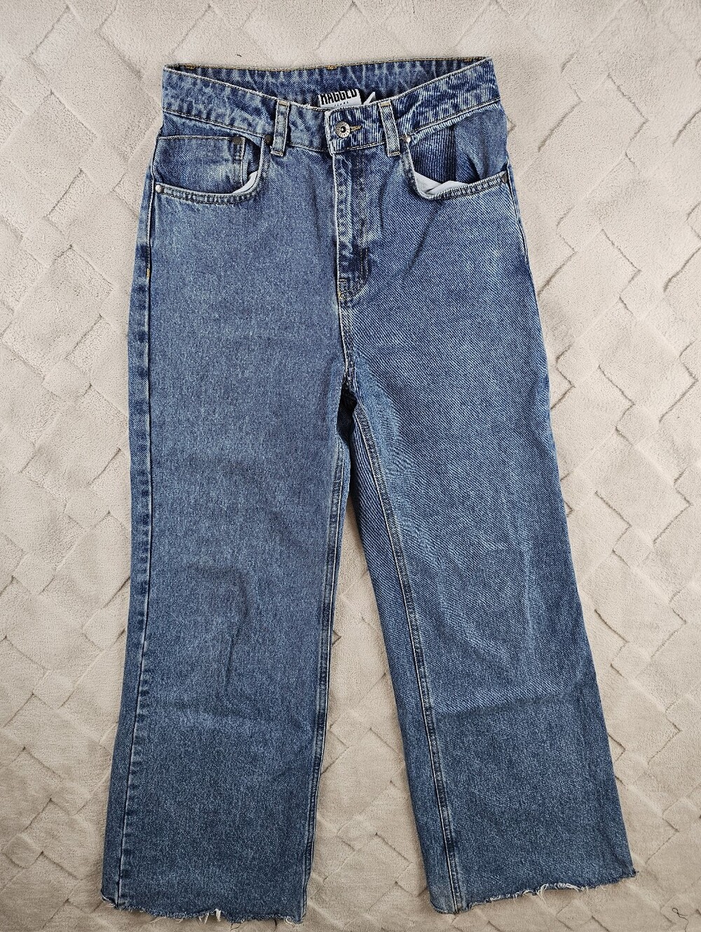 The Ragged Priest Baggy Straight Leg Jean Womens 28 Light Wash